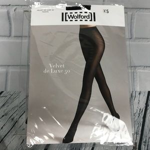 Wolford Accessories - Wolford Velvet De Luxe 50 Tights Pantyhose Black Wolford Accessories - Wolford Velvet De Luxe 50 Tights Pantyhose Black